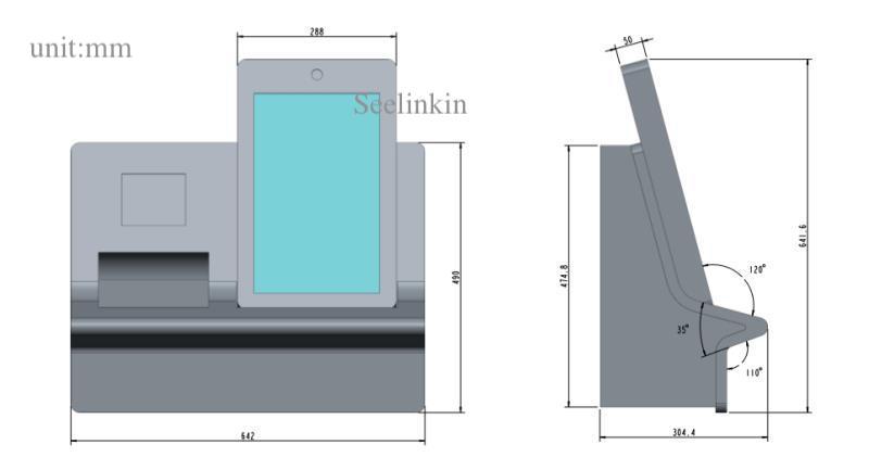 15inch wall mounted kiosk