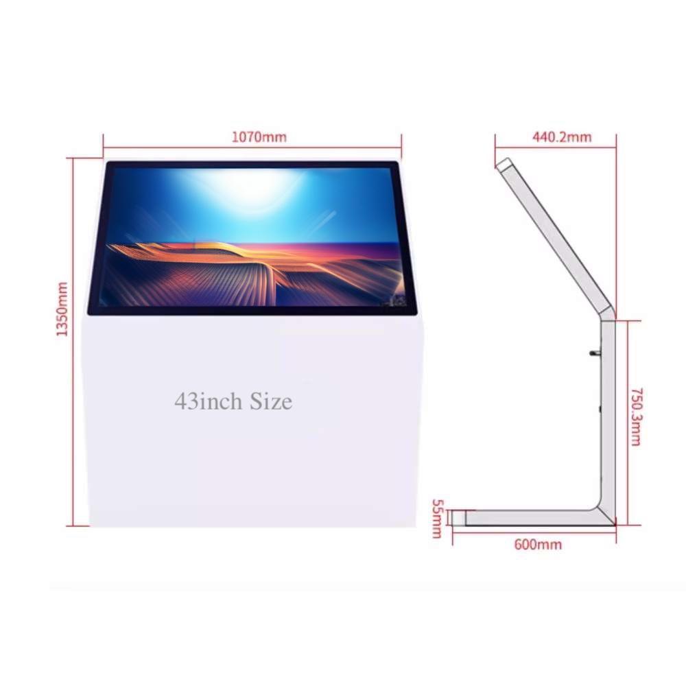 43inch kiosk size