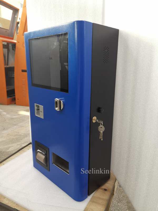 wall mount touch screen ticket machine