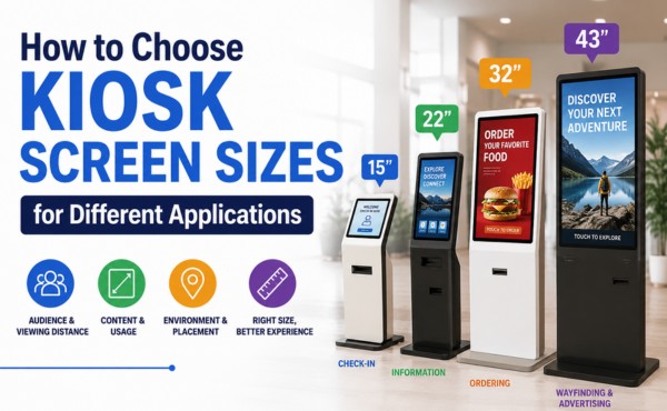 How to Choose Kiosk Screen Sizes