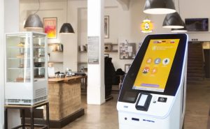 kiosk machine in store